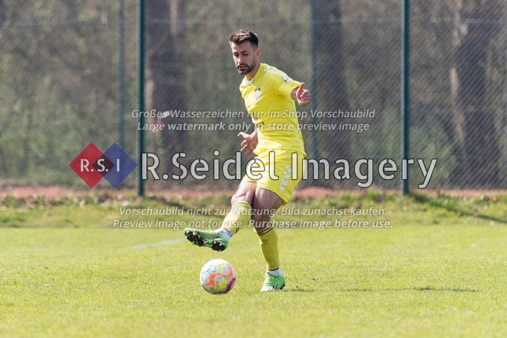 Fußball, Saison 2022/23, LOTTO-Pokal, WTSV Concordia - FC Teutonia 05, Sportpark Hinschenfelde (Hamburg), 10.04.2023, Halbfinale | Gazi Siala (#47, Teutonia)