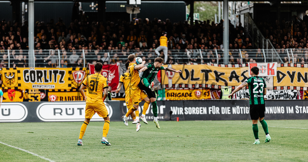 3. Liga, Saison 2023/24, 31. Spieltag: SC Preußen Münster - Dynamo Dresden | Münster, 30.03.2024: 3. Liga, 31. Spieltag, SC Preußen Münster gegen Dynamo Dresden im LVM-Preußenstadion in Münster. Foto: sportfotografie.ms | Markus Paletta - Realisiert mit Pictrs.com