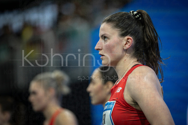 ISTAF Indoor; Duesseldorf, 24.01.2026 | DUESSELDORF, GERMANY - JANUARY 24: Caroline Klein (GER) before the 60m hurdles of the ISTAF Indoor Dusseldorf at PSD Bank Dome on January 24, 2026 in Duesseldorf, Germany. 