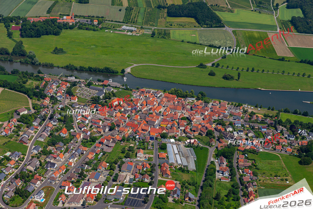 Das Luftbild der Stadt Wipfeld wurde 2019 vom Flugzeug heraus erstellt (keine Drohne) Aufnahmehöhe ca.400 Meter- hohe Auflösung- beste Druck-Qualität garantiert!