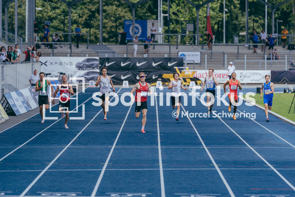 DM U23 U18 Bochum 2026 | Finale 400-Meter-Lauf, Deutsche Meisterschaften der U18 &amp; U23 2026, Lohrheidestadion Bochum-Wattenscheid, 04.07.2026 Foto: Marcel Schwering / sportimfokus - Realisiert mit Pictrs.com