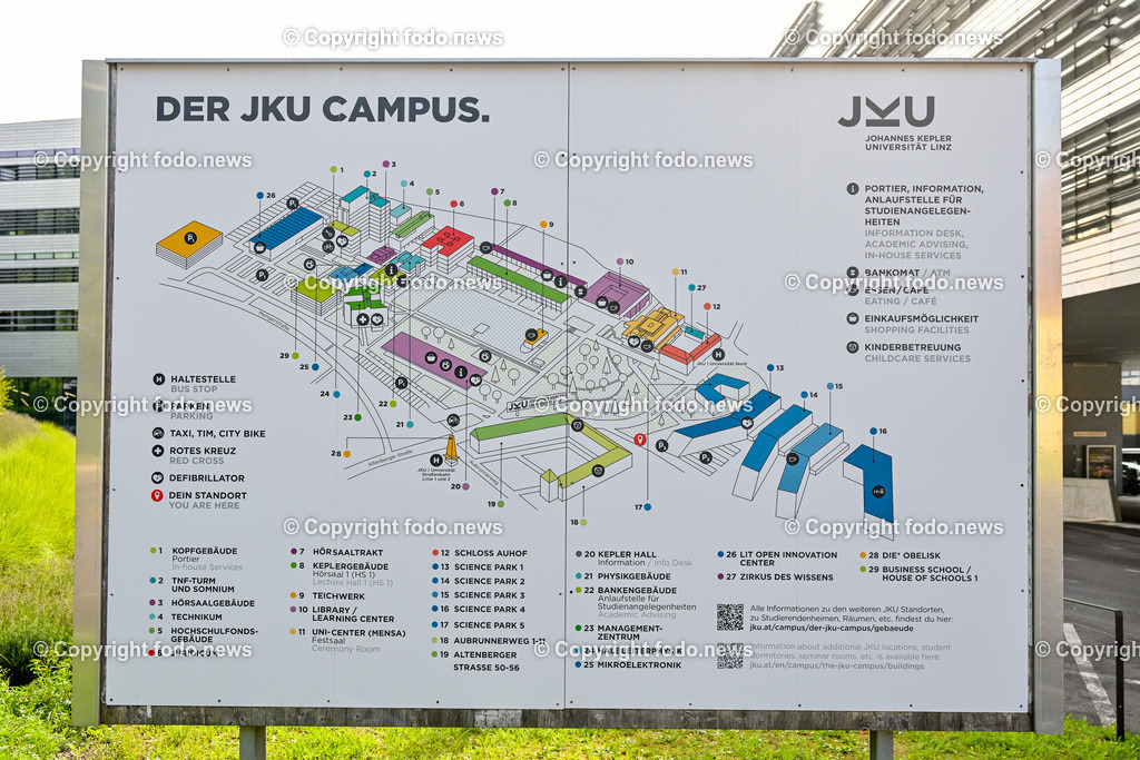 JKU Linz_ Science Park_ 31.07.2025-9 | 31.07.2025, LINZ, AUT, Johannes Kepler Universitaet, JKU, Gelaende, im Bild Themenbild, JKU Linz, Science Park, Campus, Technologie, hoch-modernes und architektonisch spektakulaeres Campus-Zentrum, Mechatronik, Kuenstliche Intelligenz, Digitalisierung, Mathematik, Forschung, Entwicklung, Limak