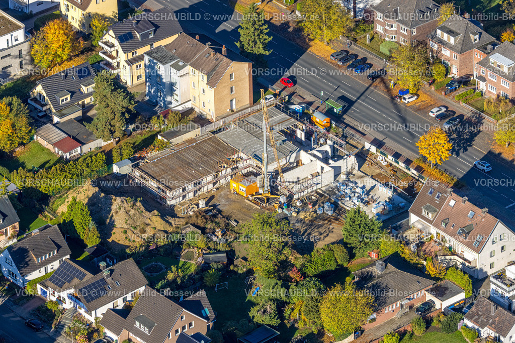 Hamm251001308 | Luftbild, Baustelle für Wohnungen und Kita an der Ostenallee 122, Uentrop, Hamm, Ruhrgebiet, Nordrhein-Westfalen, Deutschland