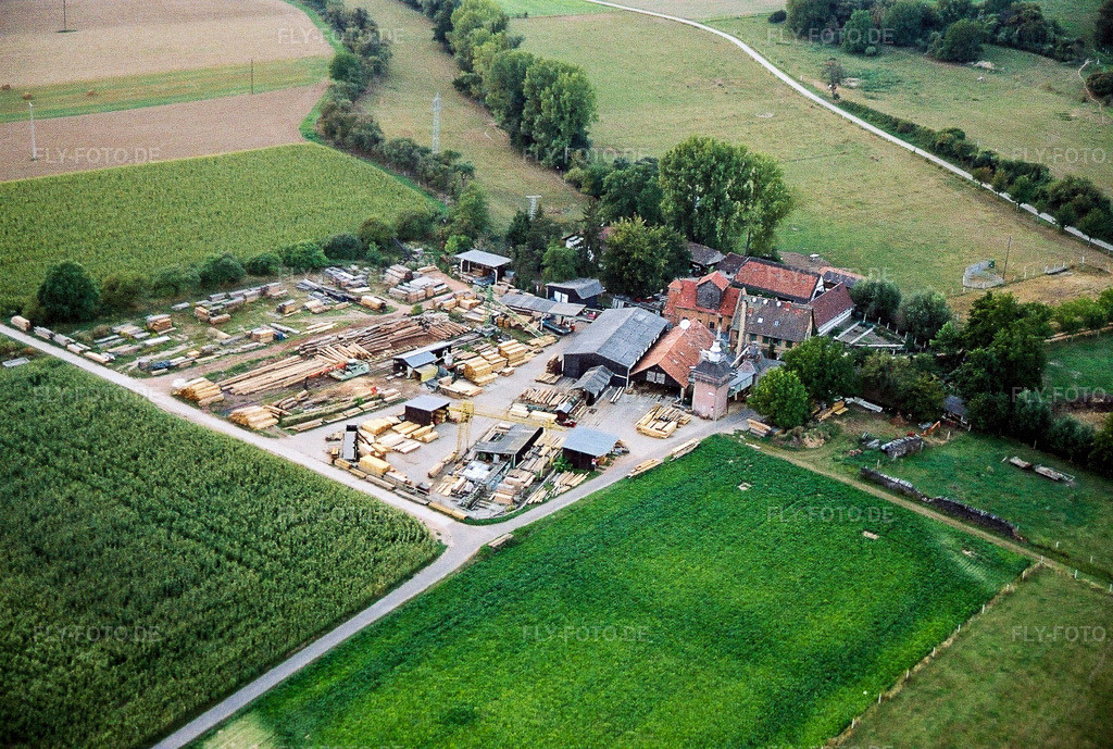 Luftbild: Schaidter Mühle im Ortsteil Schaidt in Wörth im Bundesland Rheinland-Pfalz in Deutschland. Foto: NEG564529.jpg vom 15.10.2005 durch Werner Riehm/FLY-FOTO.de