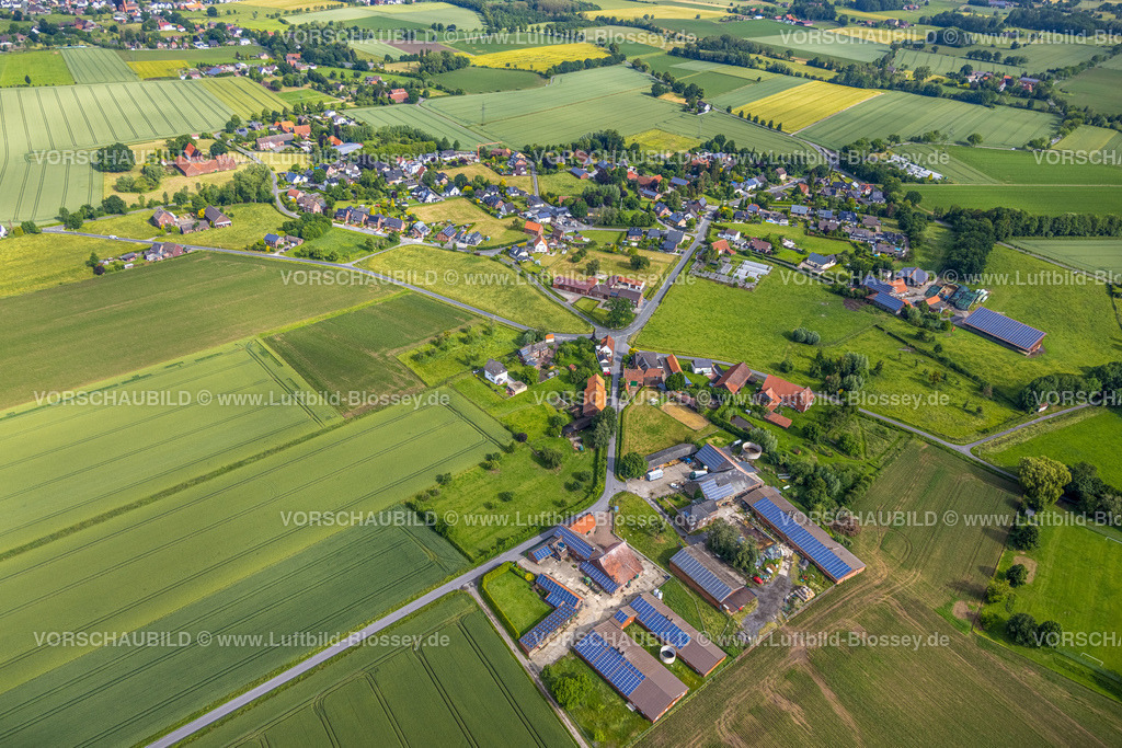 Hamm220602225 | Luftbild, Ortsansicht Osttünnen, Rhynern, Hamm, Ruhrgebiet, Nordrhein-Westfalen, Deutschland