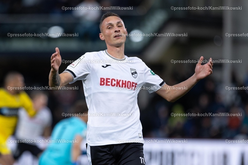 xKWI16092501127 | 16.09.2025, xkwix, Fußball, Dritte Liga, SC Verl - Alemannia Aachen, Sportclub Arena: Dominik Steczyk (SC Verl #11) 