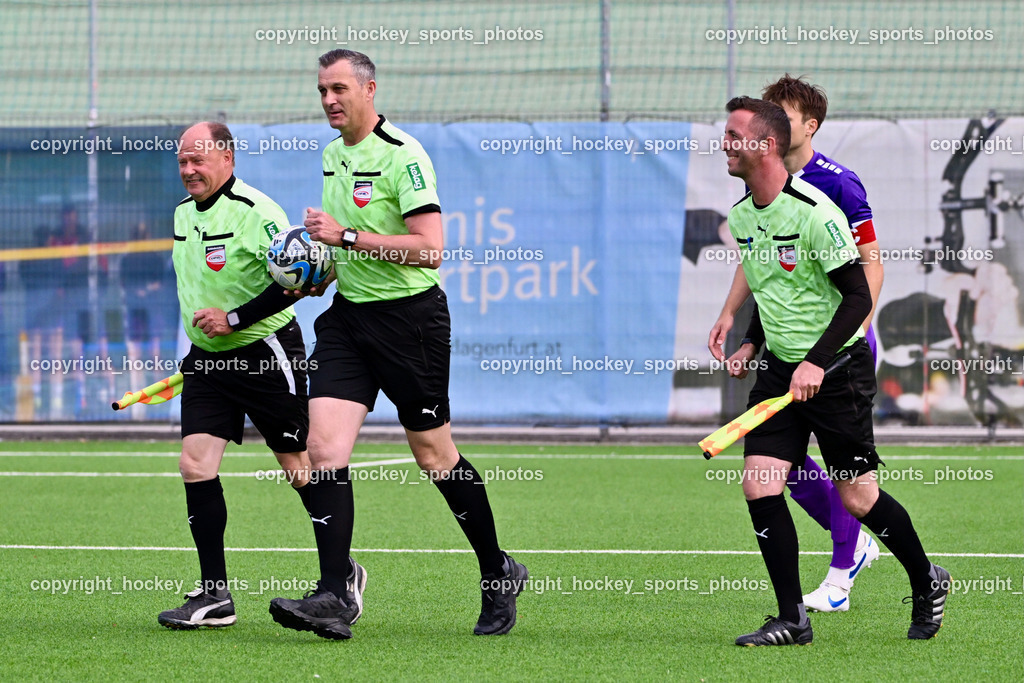 Austria Klagenfurt Amateure vs. St. Jakob im Rosenthal | Robert Weltz Referee, Günter Messner Referee, Gregor Komar Referee, Austria Klagenfurt Amateure vs. St. Jakob im Rosenthal, Austria Klagenfurt Amateure vs. St. Jakob im Rosenthal am 16.05.2025 in Klagenfurt (Wörthersee Stadion ), Austria, (Photo by Bernd Stefan)