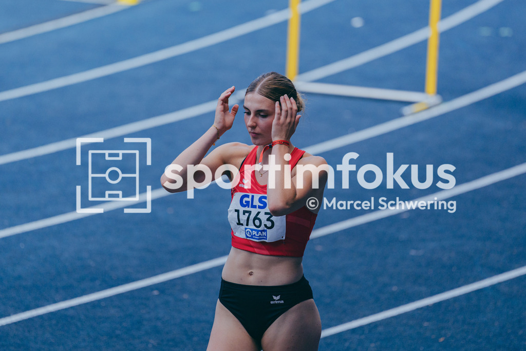 Deutsche Meisterschaften U20 / U16 2026 | Rebekka Feirle, LG Östl.Bodenseekreis, 1763, 400 Meter Hürden, Finale, Deutsche Meisterschaften der U20 &amp; U16 2026, Lohrheidestadion Bochum-Wattenscheid, 12.07.2026. Foto: Marcel Schwering / sportimfokus - Realisiert mit Pictrs.com