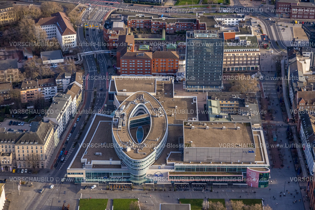 Duisburg230100644 | Luftbild, CityPalais, Einkaufszentrum, Altstadt, Duisburg, Ruhrgebiet, Nordrhein-Westfalen, Deutschland