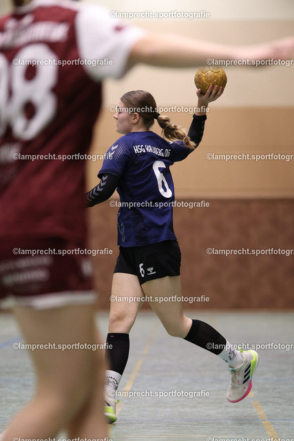 Handball I Juniorinnen I Saison 2026-2027 I Oberliga Schleswig-Holstein I 3. Spieltag I HSG Kalkberg 06 - TSV Bargteheide 176 | Mieke Thies (6, HSG Kalkberg 06) - Realisiert mit Pictrs.com