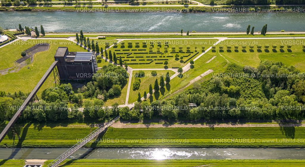 Gelsenkirchen230510905 | Luftbild, Nordsternpark, Aussichtsplattform auf der ehemaligen Kohlemischanlage, Horst, Gelsenkirchen, Ruhrgebiet, Nordrhein-Westfalen, Deutschland