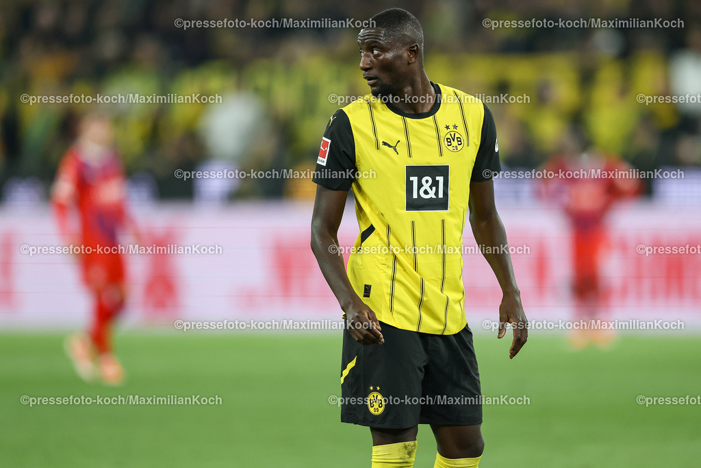 BVB13092402219 | 13.09.2024, 1. Fußball Bundesliga, Borussia Dortmund - 1. FC Heidenheim 1846, Signal Iduna Park, Saison 2024 2025: Serhou Guirassy (BVB #9)DFB regulations prohibit any use of photographs as image sequences and or quasi-video.