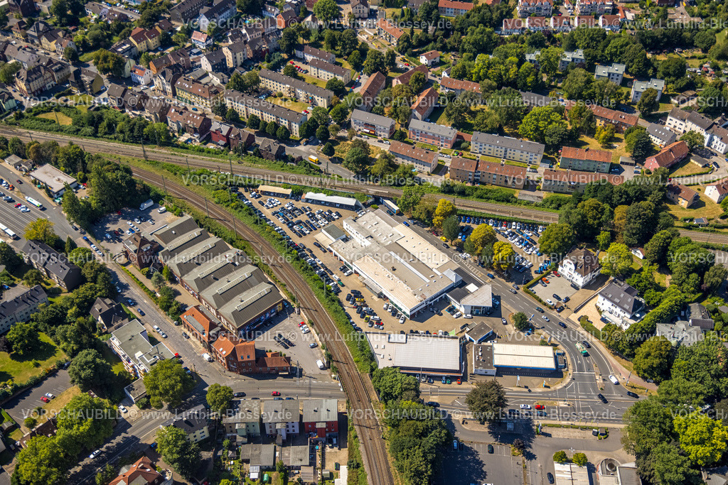 Witten220808715 | Luftbild, Auto-Zentrum Bernhard Ernst BMW, Crengeldanzstraße, Sonnenschein, Witten, Ruhrgebiet, Nordrhein-Westfalen, Deutschland
