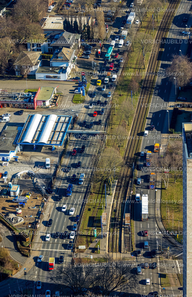 Dortmund230200574 | Luftbild, Westfalendamm Bundesstraße B1, Voßkuhle, Aral Tankstelle, Westfalendamm, Dortmund, Ruhrgebiet, Nordrhein-Westfalen, Deutschland