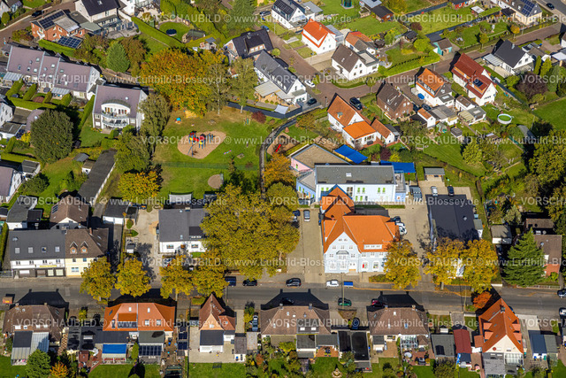 Hamm241008619 | Luftbild, DRK Kita Wunderwald Kindergarten und Spielplatz, Wohngebiet Bockelweg, Stadtbezirk Heessen, Hamm, Ruhrgebiet, Nordrhein-Westfalen, Deutschland
