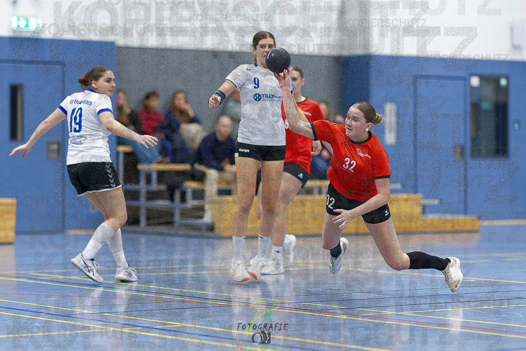 Frauen 2. Bezirksklasse; SG Rechtenbach - HSG Linden II | Frauen 2. Bezirksklasse; SG Rechtenbach - HSG Linden II am 16.11.2025 in Rechtenbach (Sporthalle Rechtenbach)Photo © 2025 - Jörg Heinrich - Realisiert mit Pictrs.com