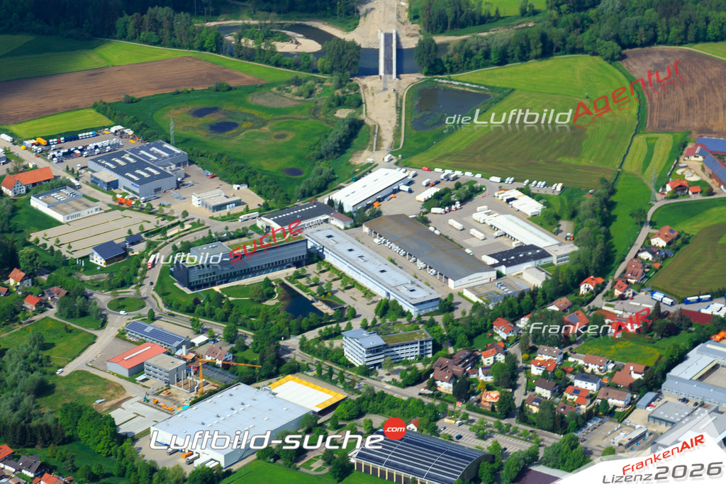 Die Luftaufnahme Thingers - Kempten Allgäu wurde vom UL-Flugzeug (keine Drohne) aus fotografiert.Hohe Druck- Auflösung-die Geschenkidee!