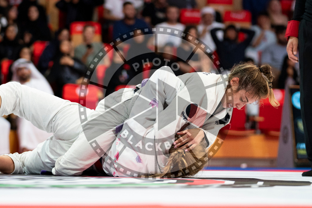 20231109PBB6443 | Fighters compete during the AJP World Professional Championship in the Mubadala Arena in Abu Dhabi, Arab United Emirates, on November 9, 2023.