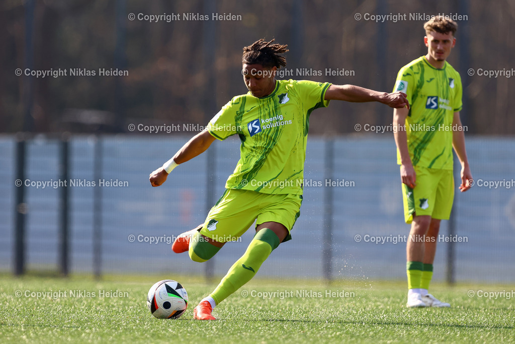 NH_HamburgerSVU19_TSG1899HoffenheimU19_U19DFBNachwuchsliga_09032025 | #9 Melvin Onos (TSG 1899 Hoffenheim U19)Fußball I Junioren I U19 DFB-Nachwuchsliga I Saison 2024-2025 I Hauptrunde Liga A, Gruppe C, 6. Spieltag I Hamburger SV U19 - TSG 1899 Hoffenheim U19 I 09.03.2025 I Alexander-Otto-Akademie