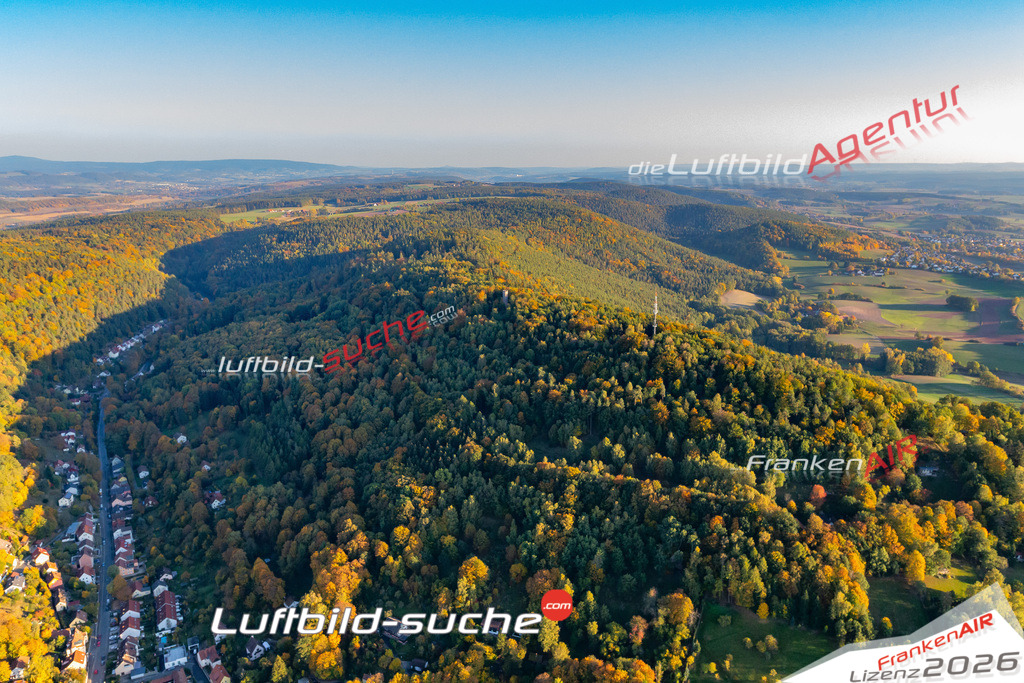 Die Luftbildaufnahme Rehturm - Kulmbach wurde 2018 mittels Flugzeug (keine Drohne) erstellt. Perfekte Schärfe und Druck- Auflösung- Garantiert!
