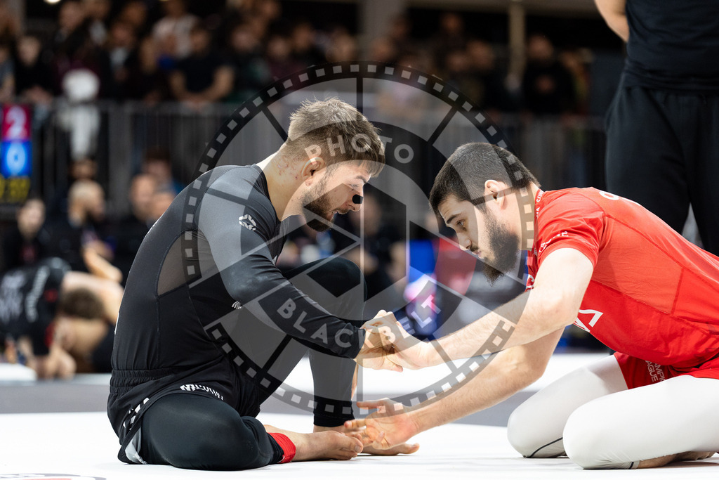20260215PBB0015 | Fighters compete during the ADCC European Trials competition day 2 in Belgrade, Serbia, on February 15, 2026.