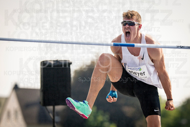 Multisport Event; Ratingen, 27.06.2026 | RATINGEN, GERMANY - JUNE 27, 2026 : Marcel Meyer (GER / Germany) reacts in the decathlon’s high jump  during the Multisport Event at Stadion Ratingen on June 27, 2026 in Ratingen, Germany.