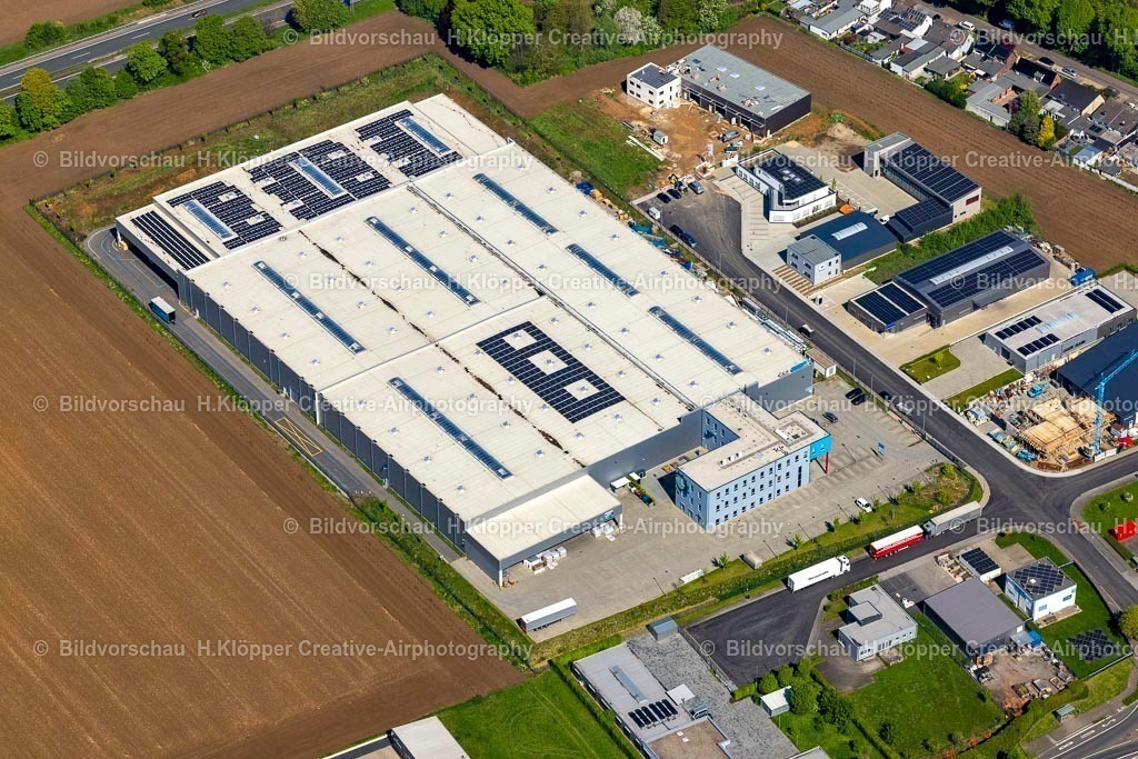 Luftbilder Grevenbroich-1050 | Firmenniederlassungs- Gebäude im Gewerbegebiet in Grevenbroich im Bundesland Nordrhein-Westfalen, Deutschland - Realisiert mit Pictrs.com