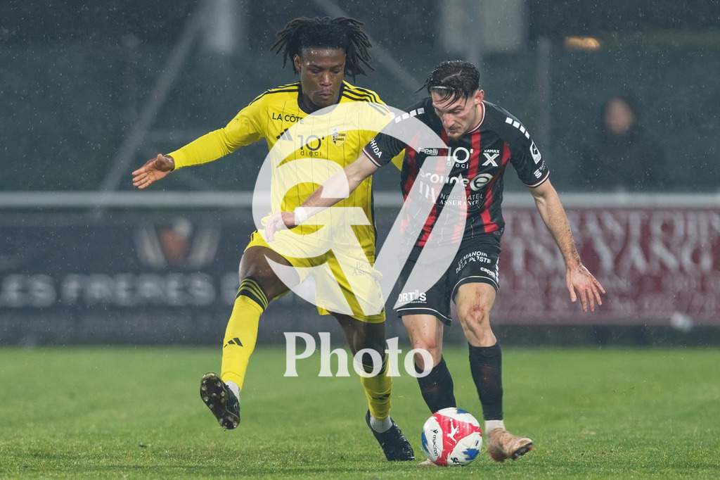 dieci Challenge League - FC Stade Nyonnais v Neuchatel Xamax FCS |  during the dieci Challenge League match between FC Stade Nyonnais and Neuchatel Xamax FCS at Centre sportif de Colovray in Nyon, Switzerland