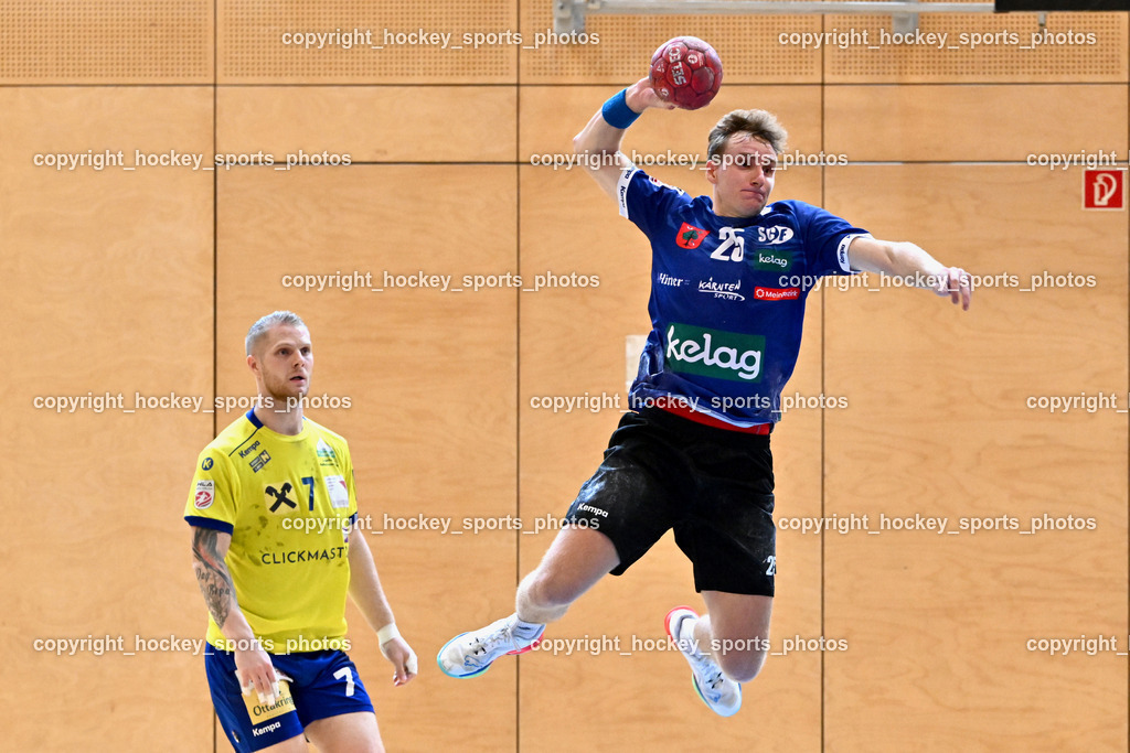 SC Ferlach vs. UHC Hollabrunn | #7 RADJENOVIC Rade UHC Hollabrunn, #25 PLONER Florian SC Ferlach, SC Ferlach vs. UHC Hollabrunn, SC Ferlach vs. UHC Hollabrunn am 20.09.2025 in Ferlach (Ballspielhalle Ferlach), Austria, (Photo by Bernd Stefan)