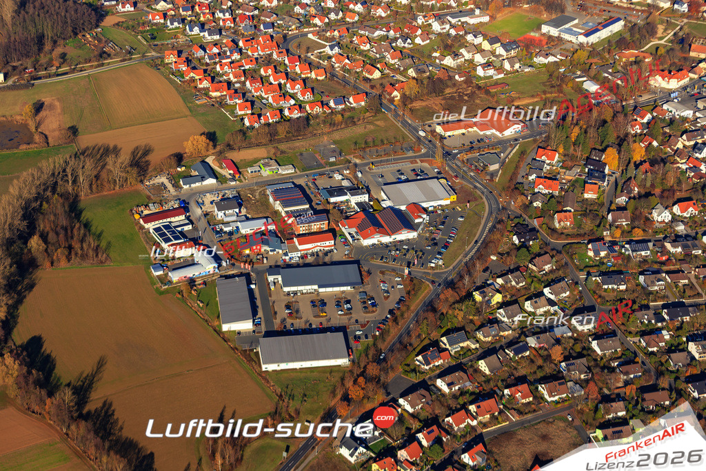 Das Luftbild der Stadt Neunkirchen-am-brand wurde 2018 vom Flugzeug heraus erstellt (keine Drohne) Aufnahmehöhe ca.400 Meter- hohe Auflösung für beste Druck-Qualität