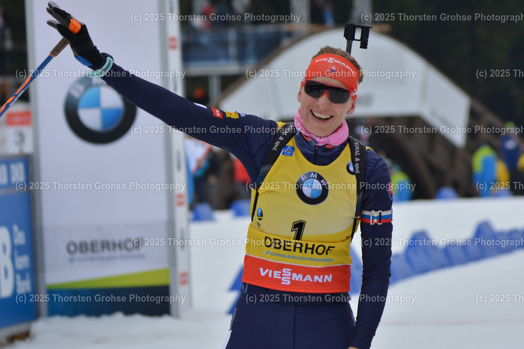 IBU WC Biathlon Oberhof 2018 | KUZMINA Anastasiya (SVK) im Ziel (Platz 1); IBU WC Biathlon Oberhof 2018, 10 km Verfolgung der Frauen am 06.01.2018 in der DKB Ski Arena in Oberhof, (Deutschland) - Realisiert mit Pictrs.com