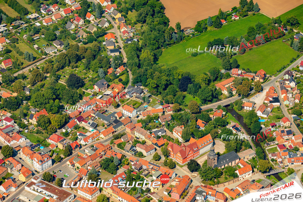 Bad Berka Bild- Das Luftbild wurde 2025 vom UL-Flugzeug heraus erstellt ( keine Drohne bzw. Drohnenaufnahme ) - Hochauflösende Luftaufnahme -Nicht vergleichbar mit Google Maps oder Satelittenbilder- Die Geschenkidee !Mit Lizenz und Bildrechte bestellbar - CC