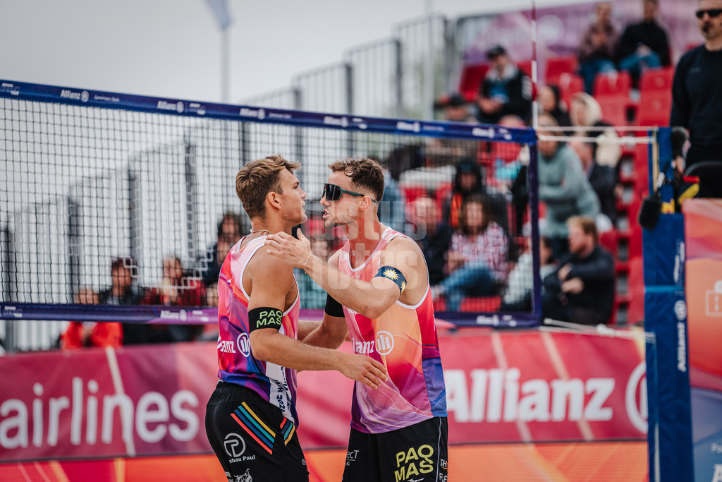 Beachvolleyball | Männer | German Beach Tour 2024 | Tourstop Bremen | 07.06.2024 | v.l. Daniel Kirchner und Jonas Sagstetter