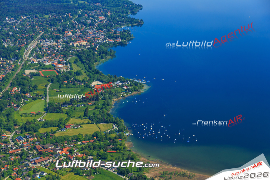 Luftbild von Unterzeismering Tutzing - Luftaufnahme wurde 2015 von https://frankenair.de mittels Flugzeug (keine Drohne) erstellt - die Geschenkidee