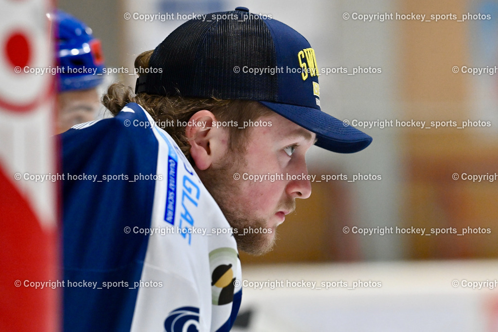 EC Hornets Spittal vs. ESC Steindorf 23.2.2024 | #35 Mayrobnig Marco ESC Steindorf, EC Hornets Spittal vs. ESC Steindorf 23.2.2024, EC Hornets Spittal vs. ESC Steindorf 23.2.2024 am 23.02.2024 in Spittal an der Drau (Eissportzentrum Spittal), Austria, (Photo by Bernd Stefan)