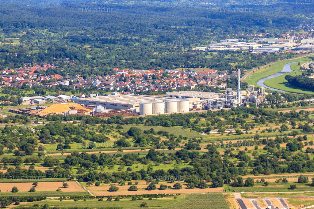 Luftbild: Kronospan GmbH in Bischweier im Bundesland Baden-Württemberg in Deutschland. Foto: IMG_31231.jpg vom 09.08.2010 durch Werner Riehm/FLY-FOTO.de