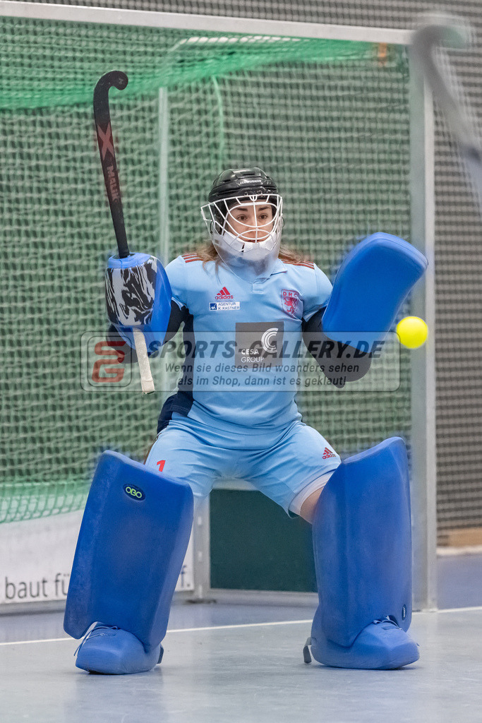 HK_20221203_101786 | 1. Bundesliga ( Halle ) Damen Düsseldorfer HC -  Bonner THV am 3.12.2022 Düsseldorfer HC, Düsseldorf , Nathalie Kulbatzki ( Torfrau Düsseldorfer HC #1 )