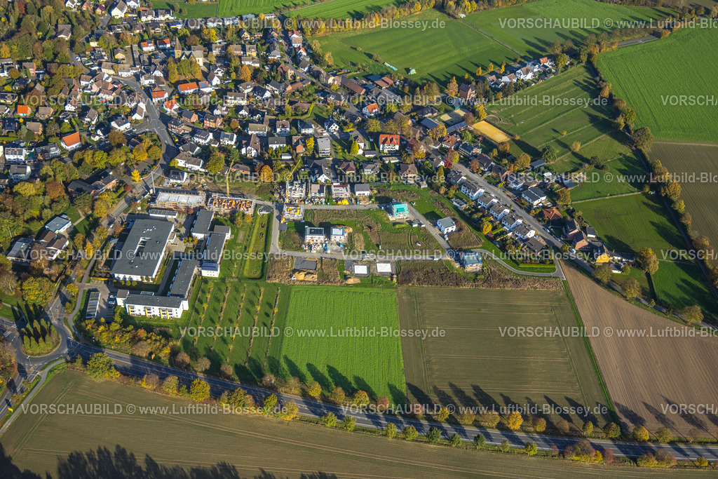 Kamen221015037 | Luftbild, Neues Baugebiet Pastoratsfeld, Klimaschutzsiedlung am Kiebitzweg, Altenzentrum Peter and Paul, Methler, Kamen, Ruhrgebiet, Nordrhein-Westfalen, Deutschland