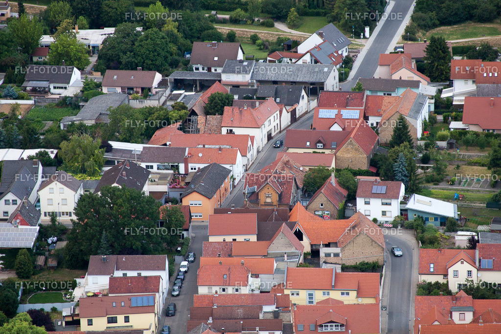Dammstr | Luftbild: Dammstr im Ortsteil Bobenheim in Bobenheim-Roxheim im Bundesland Rheinland-Pfalz in Deutschland. Foto: IMG_69080.jpg vom 24.06.2014 durch Werner Riehm/FLY-FOTO.de - Realisiert mit Pictrs.com