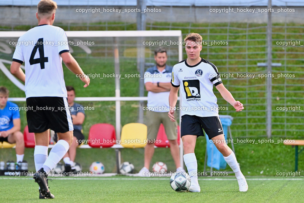 SV Spittal vs. SVG Bleiburg | #4 Thomas Walker SV Spittal, #7 Ralph Roman Scheer SV Spittal, SV Spittal vs. SVG Bleiburg, SV Spittal vs. SVG Bleiburg am 14.08.2024 in Spittal an der Drau (Goldeck Stadion), Austria, (Photo by Bernd Stefan)