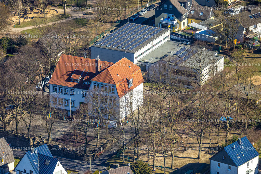 Witten250300916 | Luftbild, Hüllbergschule und Sporthalle, Annen, Witten, Ruhrgebiet, Nordrhein-Westfalen, Deutschland