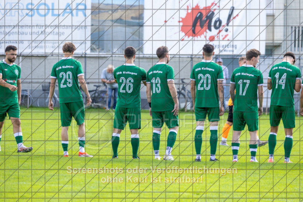 20250824_145957_0084 | #,KSG Eislingen (grün) vs. SGM Jebenhausen-Bezgenriet (orange), Fussball, Kreisliga A3 - Bezirk Neckar/Fils, 01. Spieltag, Saison 2025/2026, Rasensportplatz, Albstraße 69, 73054 Eislingen, 24.08.2025 - 15:00 Uhr,Foto: PhotoPeet-Sportfotografie/Peter Harich