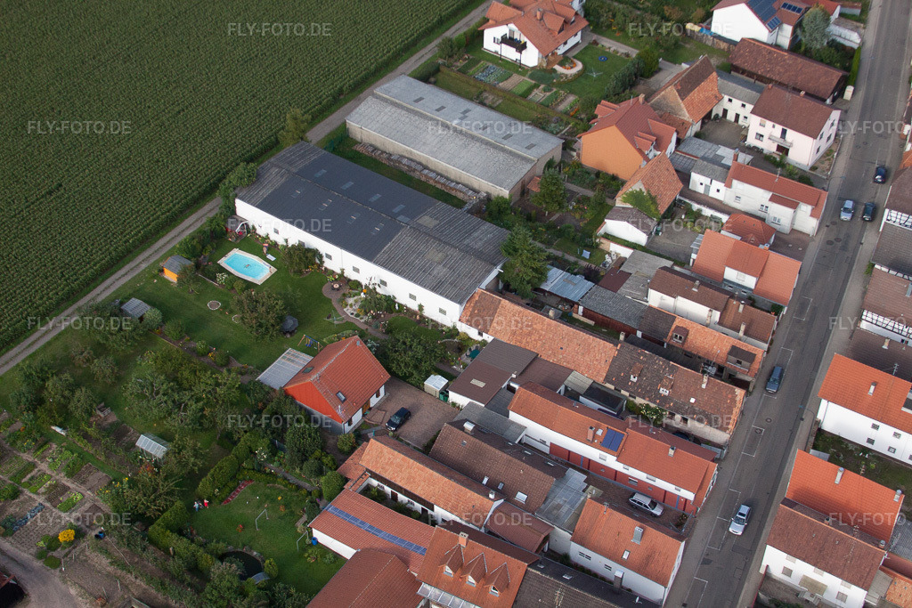 Luftbild: Saarstr in Kandel im Bundesland Rheinland-Pfalz in Deutschland. Foto: IMG_44065.jpg vom 17.08.2011 durch Werner Riehm/FLY-FOTO.de