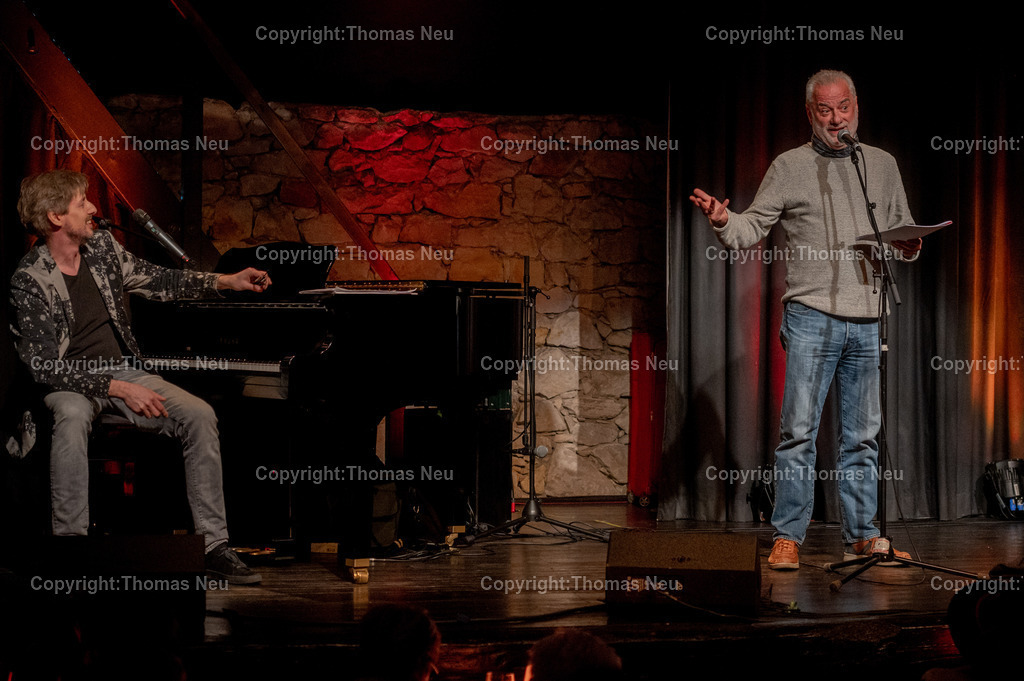 DSC_9599 | ble, Lorsch, Theater Sapperlot, 100.Kultursalon, Laudatio auf Daniel Helfriuch vom Blassen Betram alias Roland Junghans,  , ,, Bild: Thomas Neu
