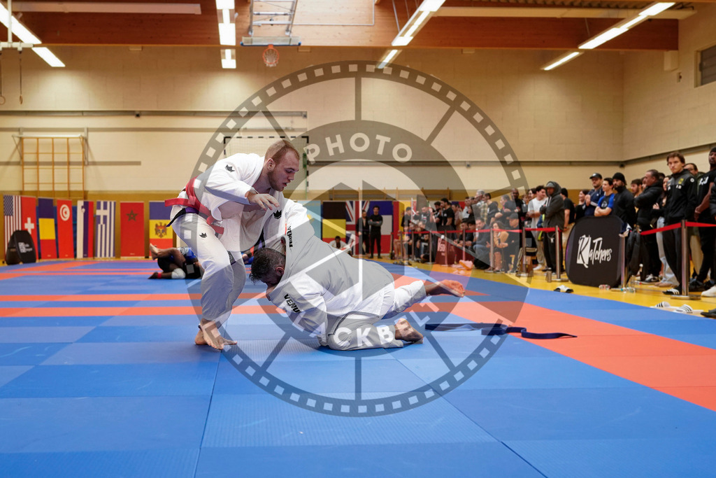 20240203PBB08416 | Fighters compete during the Brazilian Jiu-Jitsu Championship of the AJP Tour in Maintal by Frankfurt am Main, Germany, on February 2, 2024.