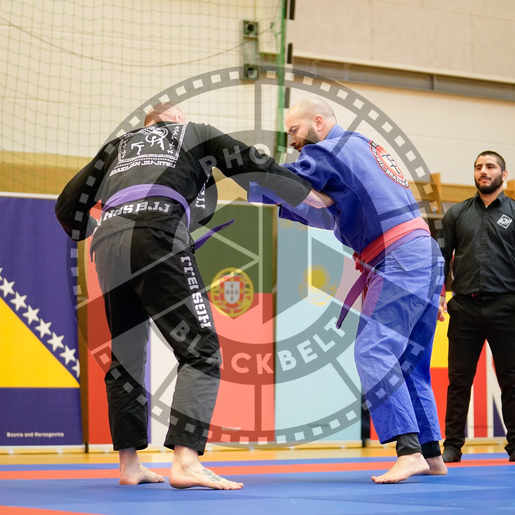 20240203PBB06211 | Fighters compete during the Brazilian Jiu-Jitsu Championship of the AJP Tour in Maintal by Frankfurt am Main, Germany, on February 2, 2024.