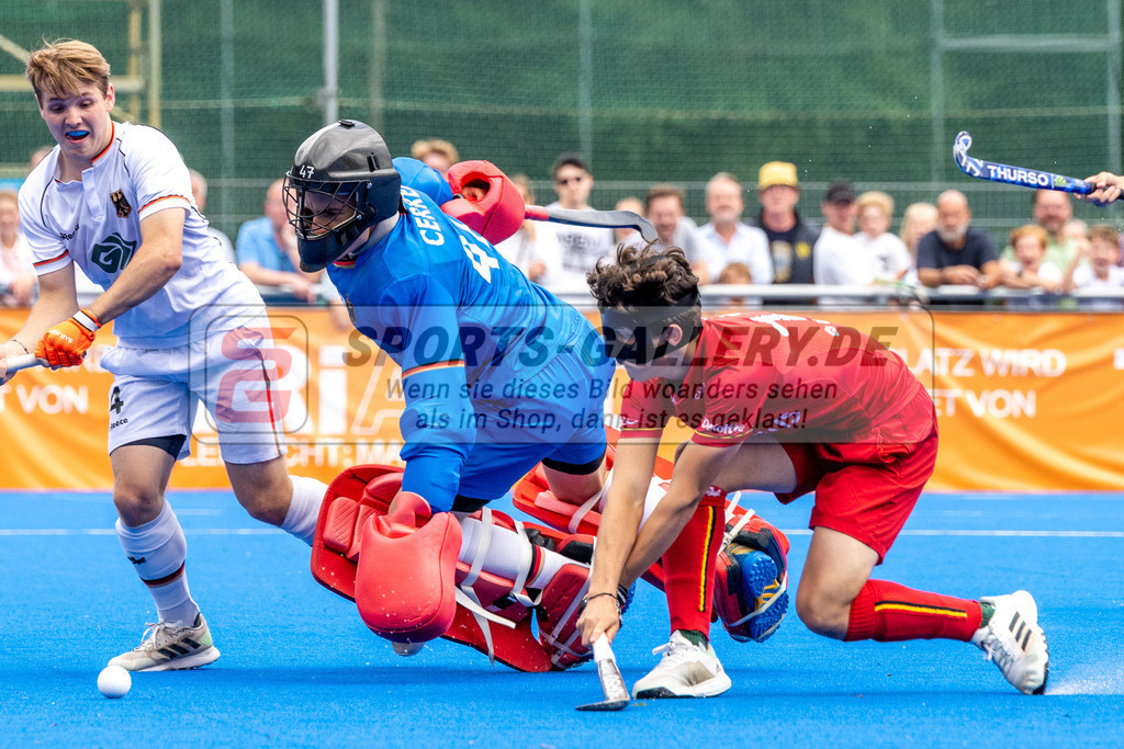 SFE_20230716_0326 | EuroHockey EM U18 Boys Final Belgium vs Germany am 16.07.2023 in Krefeld (Gerd-Wellen-Hockeyanlage), Photo: Stephan Fehrmann 2023 (Sports-Gallery)