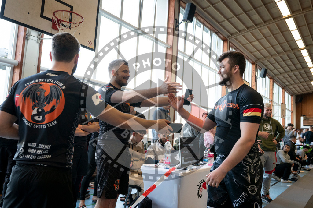 20240309PBB7102 | Fighters compete during the International Luta Livre (ILLCS) Spring Championship in Hannover, Germany, on March 9, 2024.