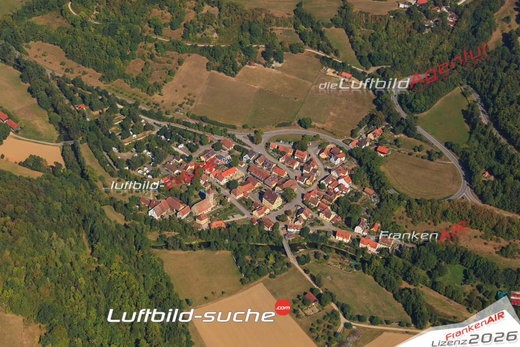 Luftbild von Detwang Rothenburg-tauber - Luftaufnahme wurde 2016 von https://frankenair.de mittels Flugzeug (keine Drohne) erstellt - die Geschenkidee