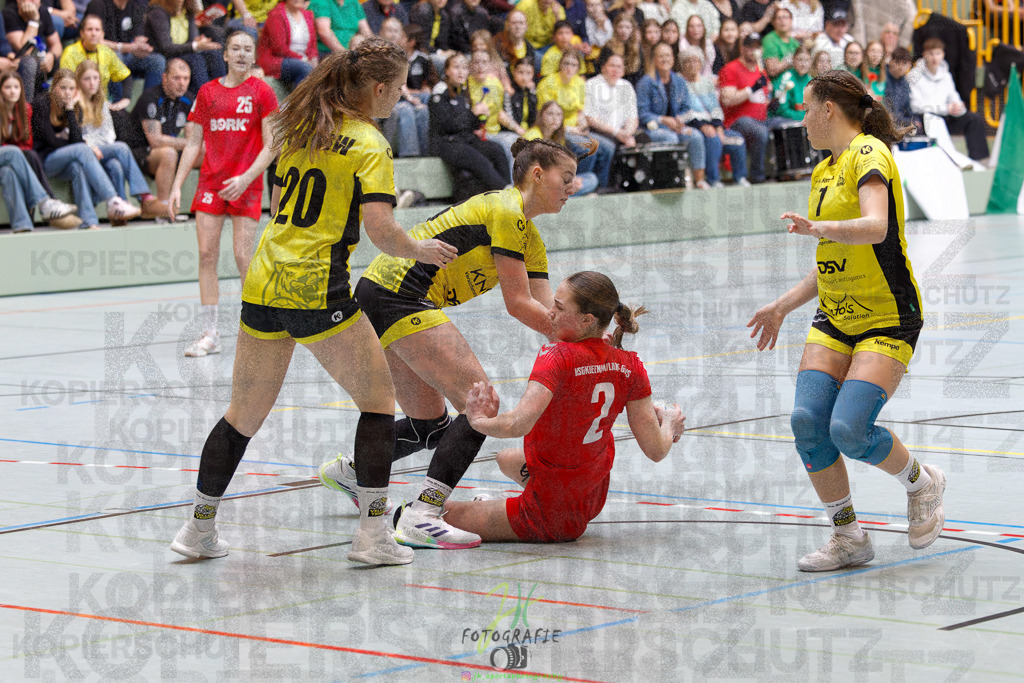 Hessenmeisterschaft wJC - Finale; HSG Kleenheim - HSG Weiterstadt/ Braunsh.Worf. | Hessenmeisterschaft wJC - Finale; HSG Kleenheim - HSG Weiterstadt/ Braunsh.Worf. am 22.03.2025 in Biedenkopf (Sporthalle Lahntalschule)Photo © 2025 - Jörg Heinrich - Realisiert mit Pictrs.com